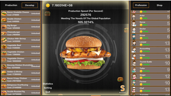 Idle Hamburgers Save the World screenshot 3