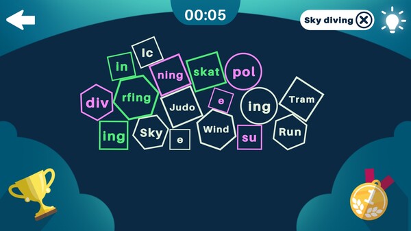 Screenshot z Learn Words - Use Syllables