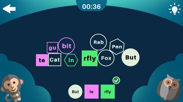 Screenshot z Learn Words - Use Syllables