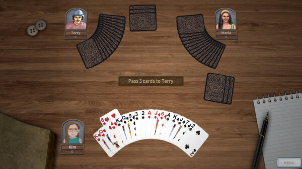 GrassGames Hearts 3 screenshot 4