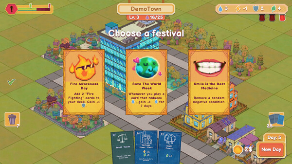 Screenshot z Cardboard Town