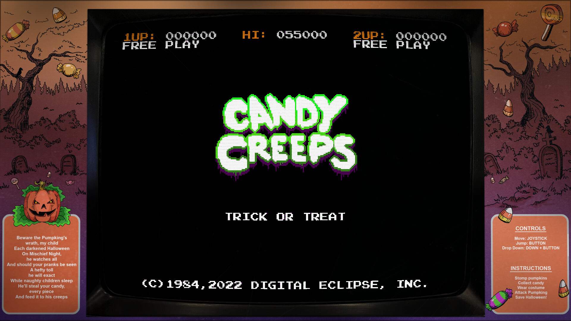 Digital Eclipse Arcade: Candy Creeps Featured Screenshot #1