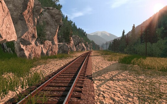Screenshot z Trainz 2019 DLC - USA Route - Far Northern Mountains