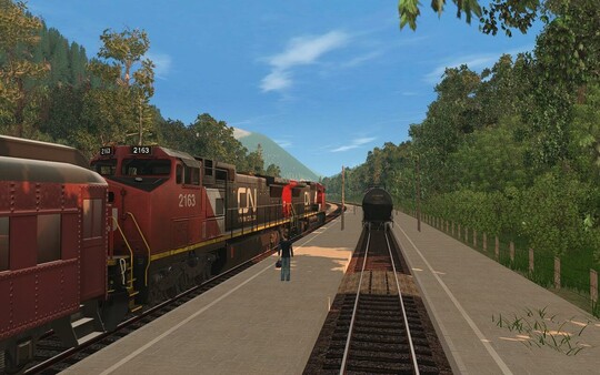 Screenshot z Trainz 2019 DLC - USA Route - Far Northern Mountains