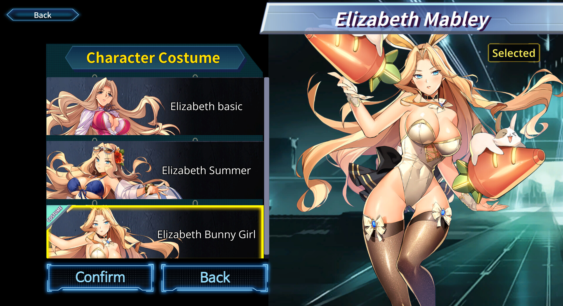 Battle Heroine Crisis COSTUME : Elizabeth Bunny Girl Featured Screenshot #1