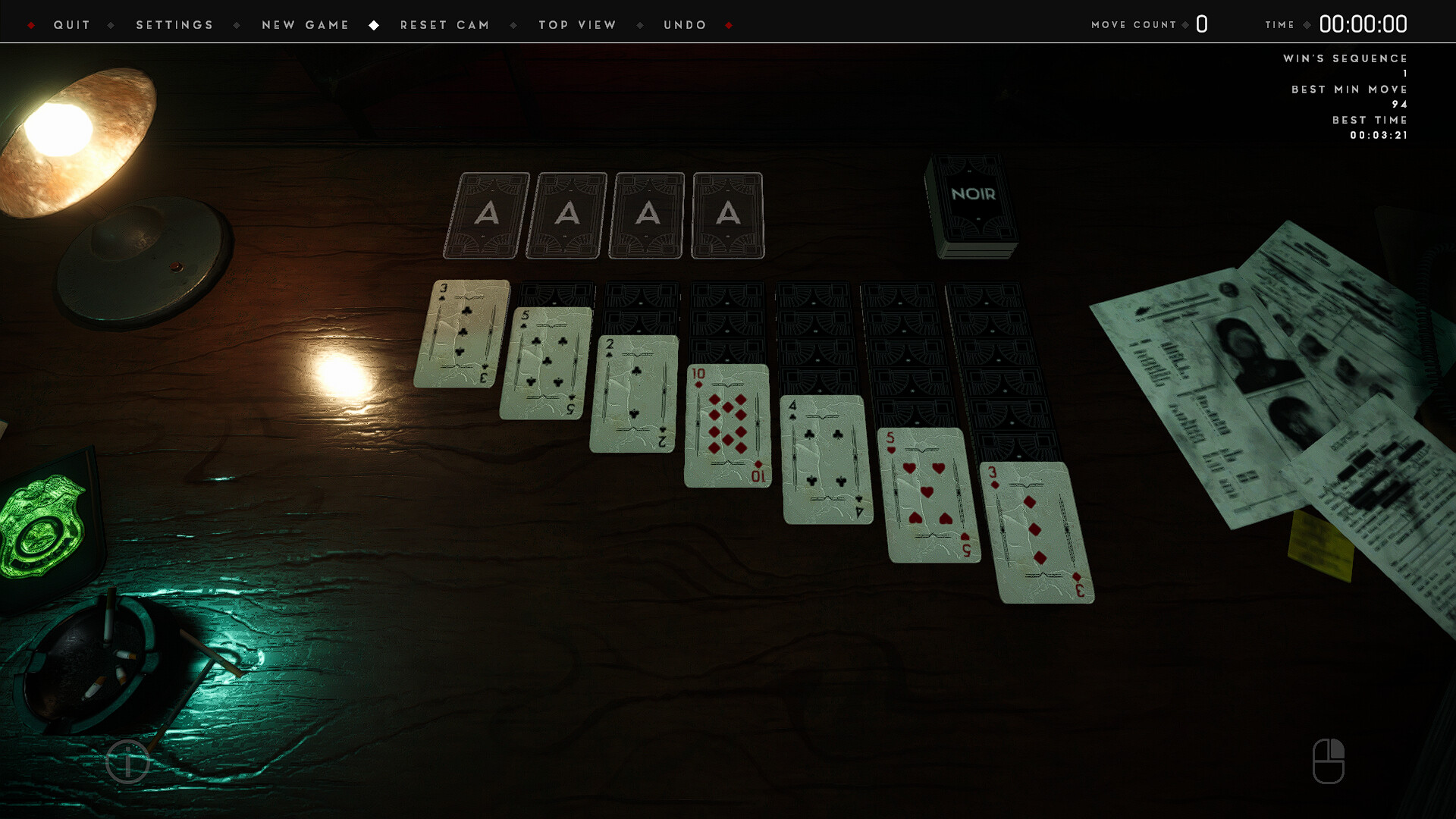 Thematic Solitaire: Noir