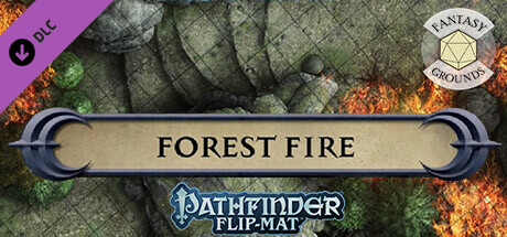 Fantasy Grounds - Pathfinder RPG - Pathfinder Flip-Mat - Forest Fire