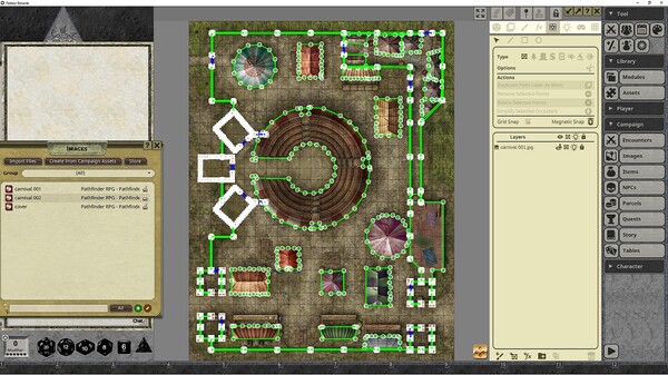 Fantasy Grounds - Pathfinder RPG - Pathfinder Flip-Mat - Carnival