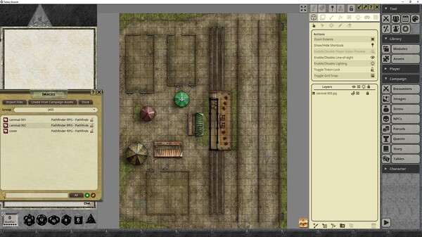 Fantasy Grounds - Pathfinder RPG - Pathfinder Flip-Mat - Carnival