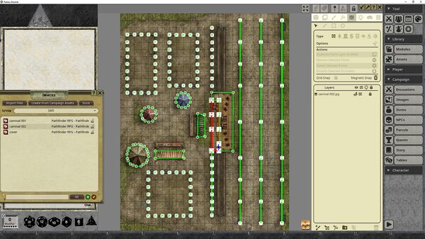 Fantasy Grounds - Pathfinder RPG - Pathfinder Flip-Mat - Carnival