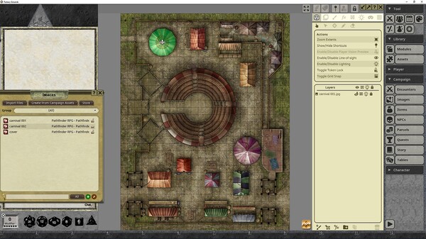 Fantasy Grounds - Pathfinder RPG - Pathfinder Flip-Mat - Carnival