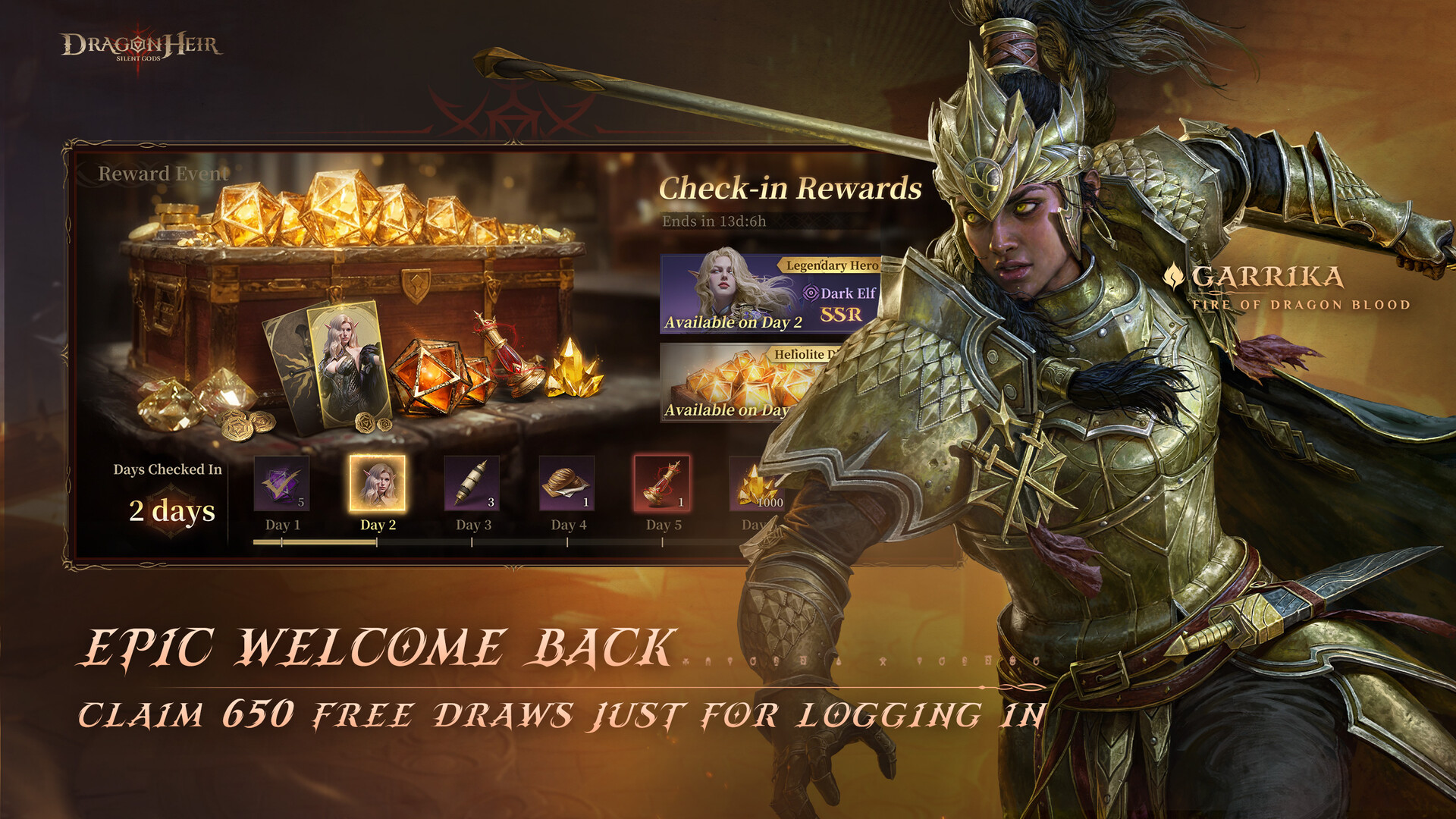 Screenshot of Dragonheir: Silent Gods