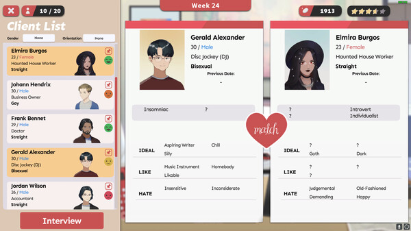 Скриншот 2 из игры Matchmaker Agency