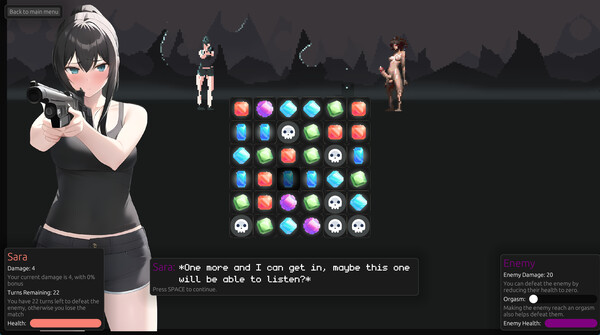 Screenshot 3 of Last Girl in Futa Sexpocalypse - more gameplay footage