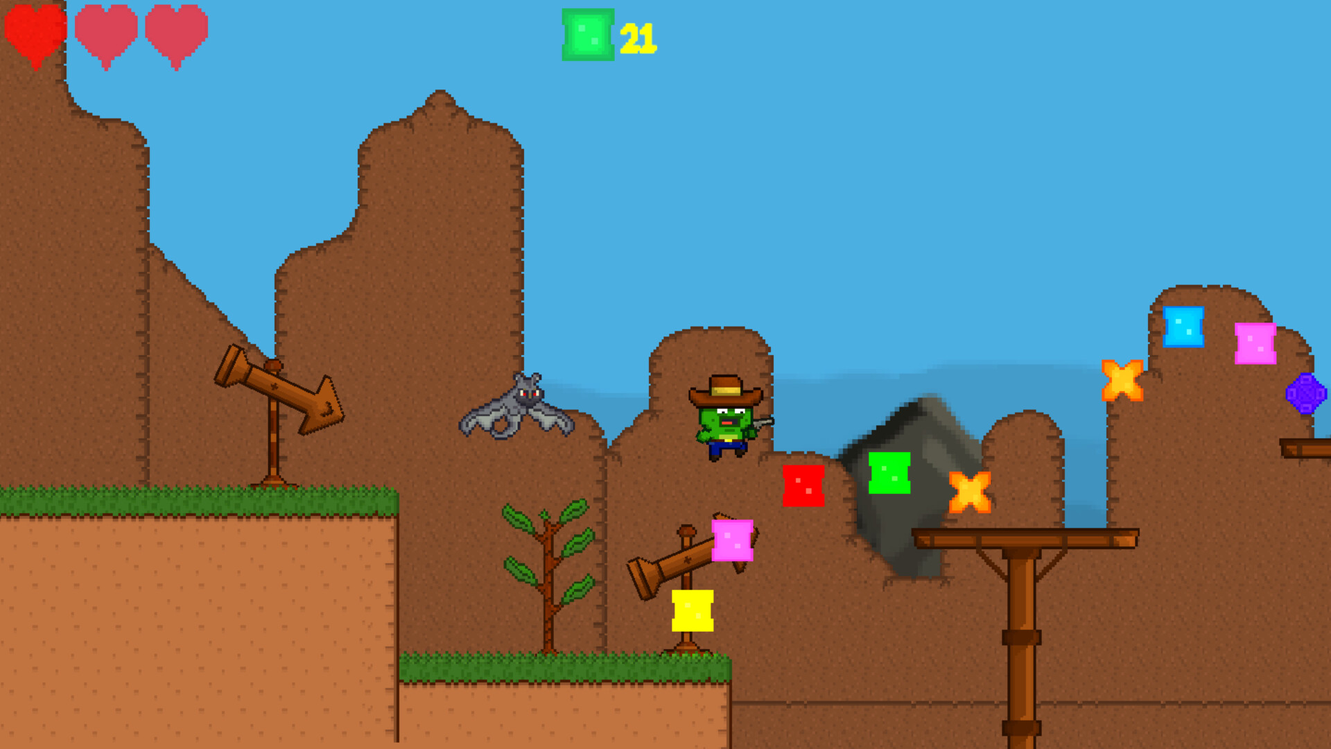 screenshot of Adventure's Pixel World 1