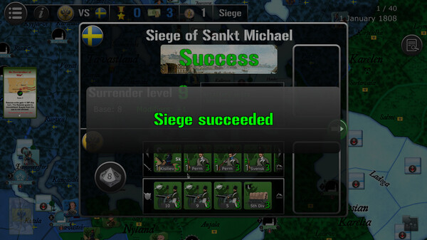 Screenshot z Wars Across The World: Finland 1808 Screenshot z Wars Across The World: Finland 1808