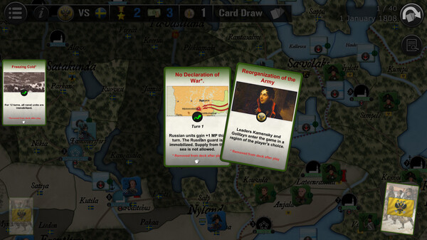 Screenshot z Wars Across The World: Finland 1808 Screenshot z Wars Across The World: Finland 1808