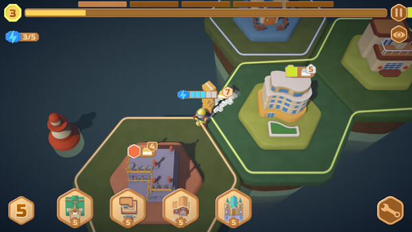 Screenshot of Savvy Courier gameplay showing in-action mechanics