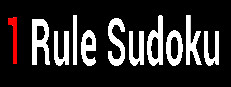 1 Rule Sudoku