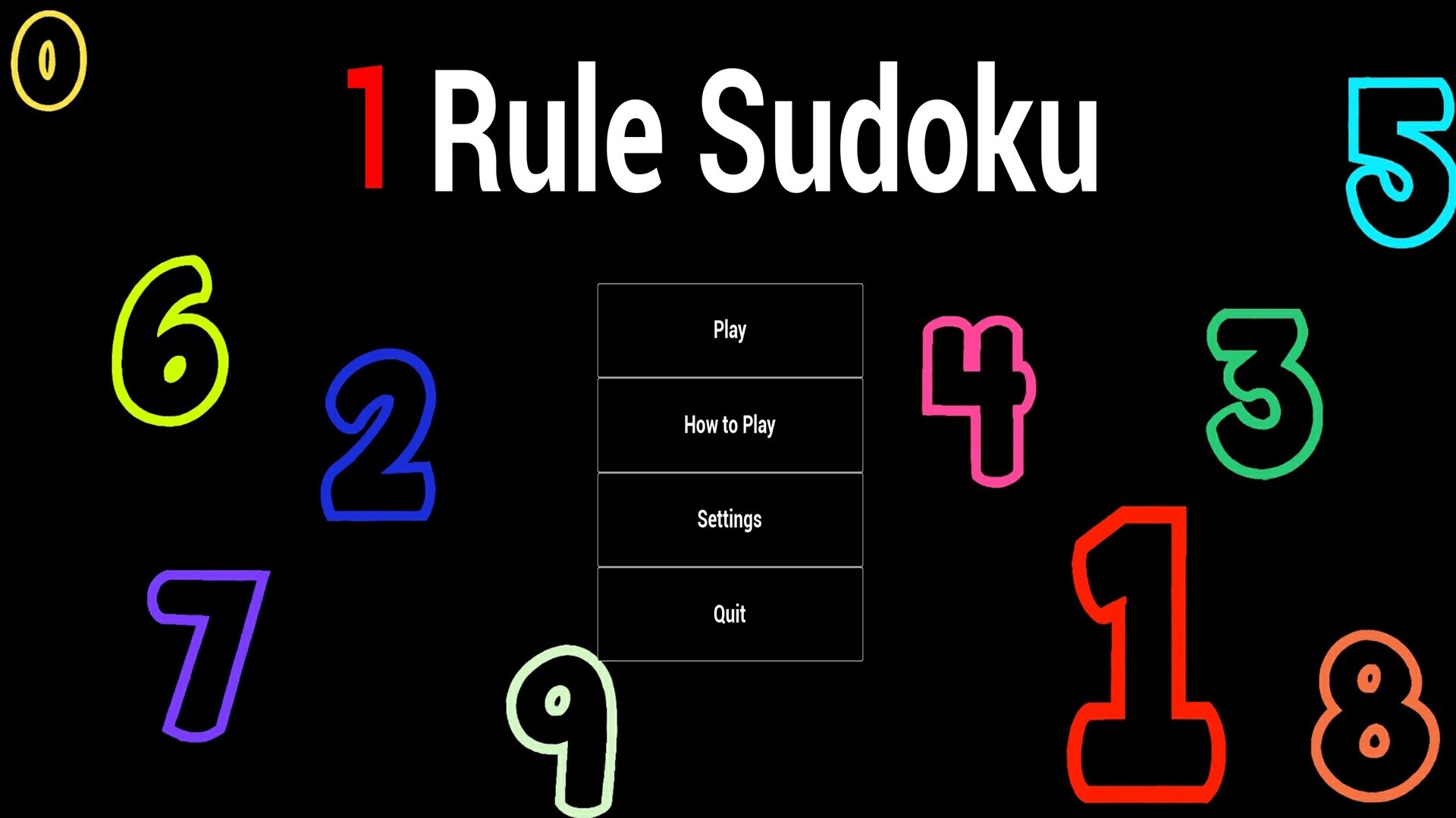 screenshot of 1 Rule Sudoku 1