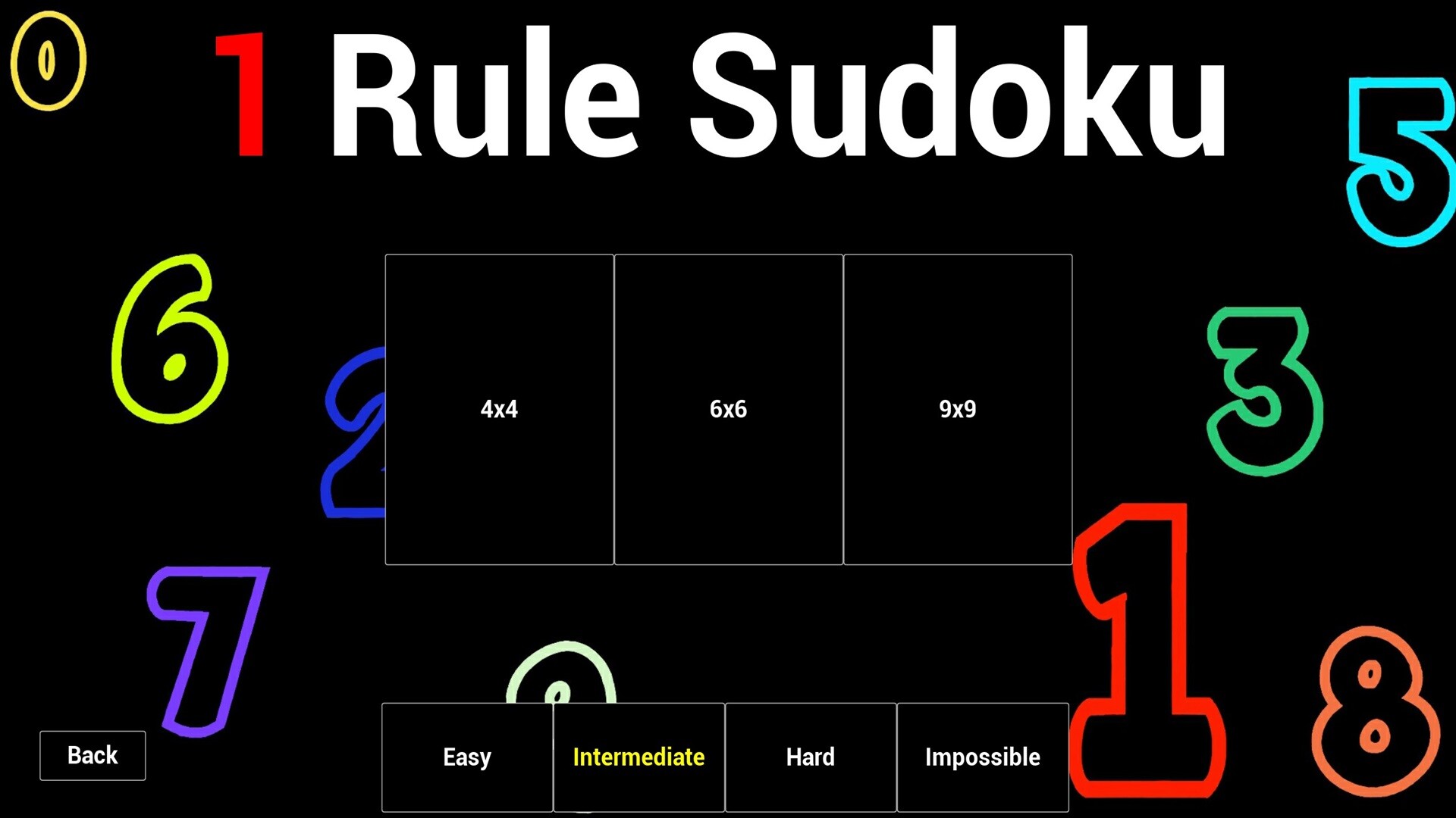 screenshot of 1 Rule Sudoku 2