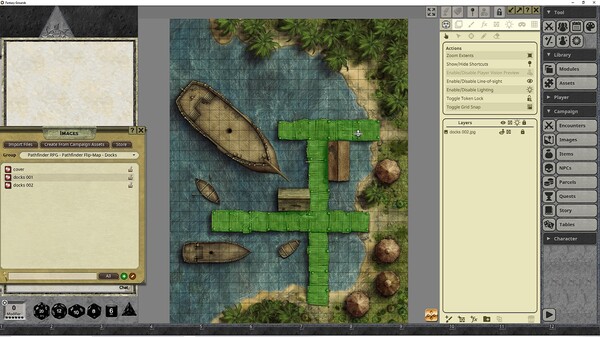 Fantasy Grounds - Pathfinder RPG - Pathfinder Flip-Mat: Docks