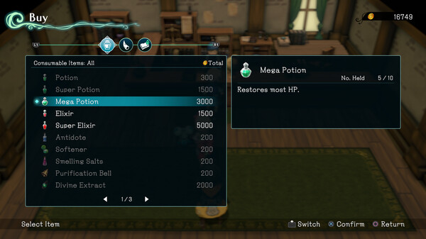 Trinity Trigger - Purchase Permit: Mega Potion