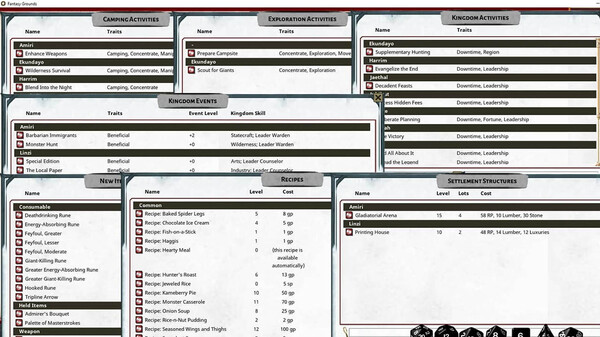 Fantasy Grounds - Pathfinder 2 RPG - Kingmaker Companion Guide screenshot 7
