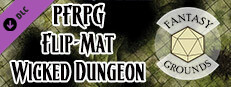 Fantasy Grounds - Pathfinder RPG - Pathfinder Flip-Mat: Wicked Dungeon Small Capsule Image