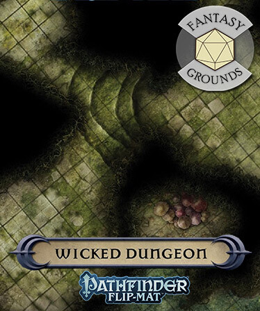 Fantasy Grounds - Pathfinder RPG - Pathfinder Flip-Mat: Wicked Dungeon