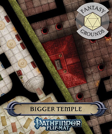 Fantasy Grounds - Pathfinder RPG - Pathfinder Flip-Mat: Bigger Temple