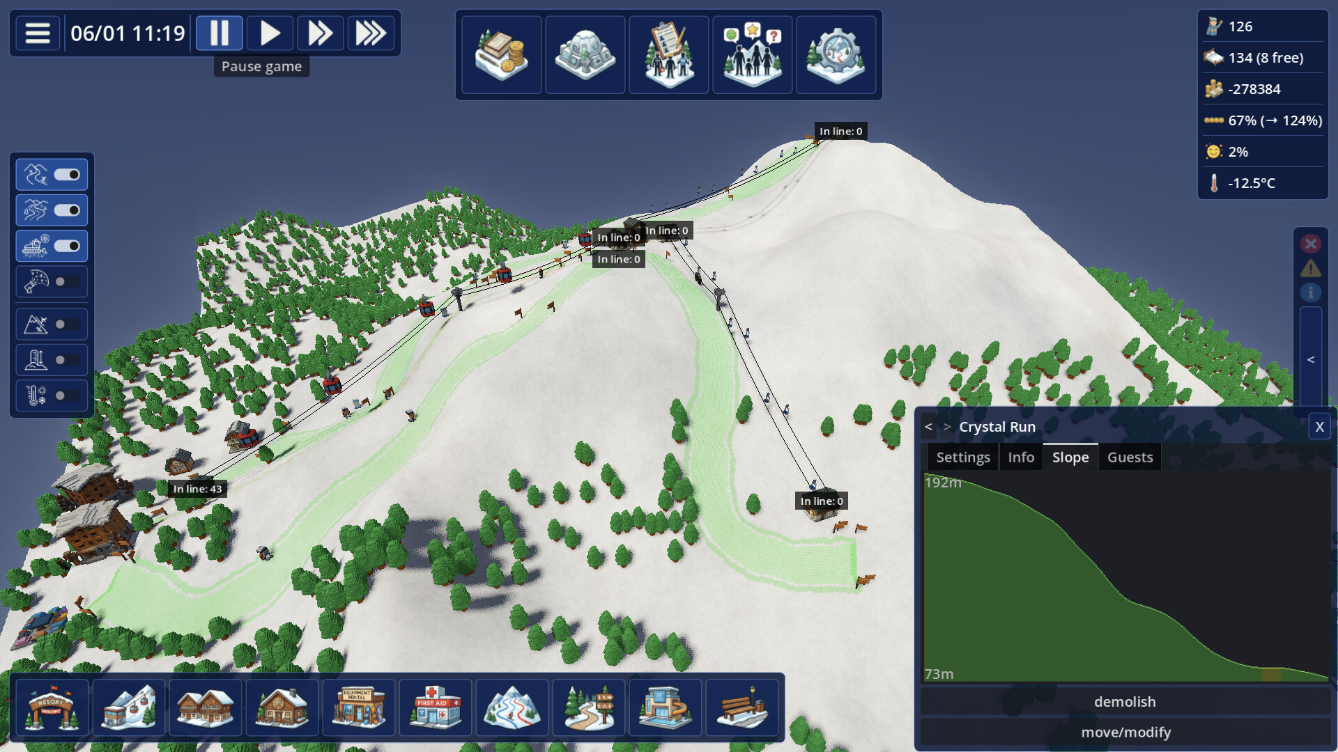 Mountain Resort Manager screenshot #2