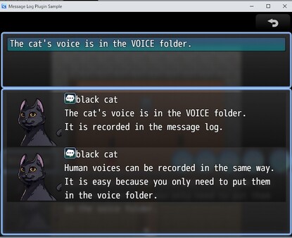 RPG Maker MZ - Message log plug-ins