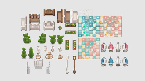 KHAiHOM.com - RPG Maker MZ - Pastel Kawaii Assets - Mini Version