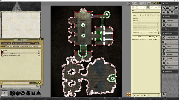 Fantasy Grounds - Pathfinder RPG - Pathfinder Flip-Mat: The Fall of Plaguestone