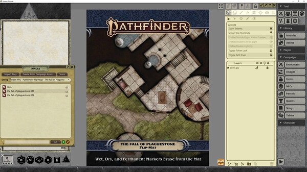Fantasy Grounds - Pathfinder RPG - Pathfinder Flip-Mat: The Fall of Plaguestone