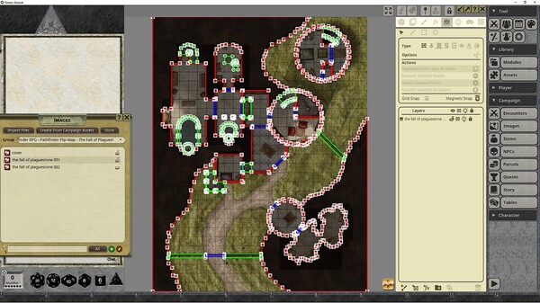 Fantasy Grounds - Pathfinder RPG - Pathfinder Flip-Mat: The Fall of Plaguestone