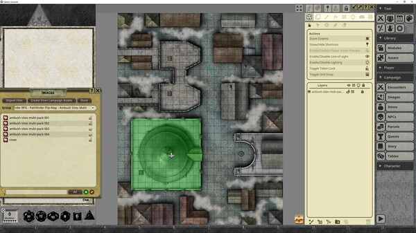 Fantasy Grounds - Pathfinder RPG - Pathfinder Flip-Mat: Ambush Sites Multi-Pack