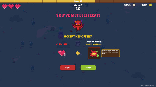 Screenshot z Kitty Survivors: Rogues of Catmere