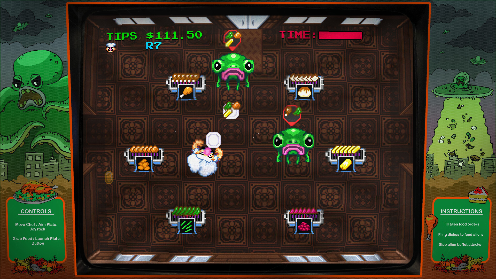 Digital Eclipse Arcade: Invasion of the Buffet Snatchers Featured Screenshot #1