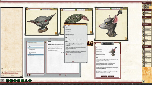 Fantasy Grounds - Pathfinder 2 RPG - Deck of Endless NPCs