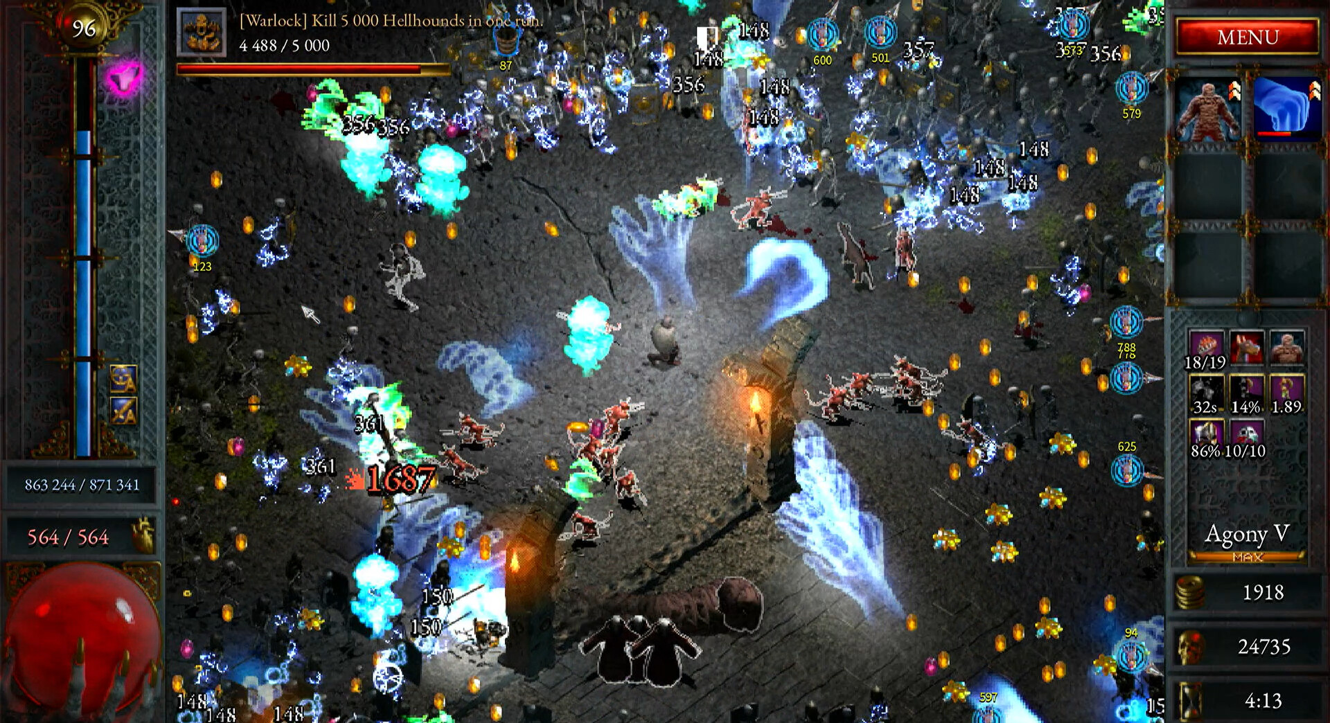 screenshot of Halls of Torment 6