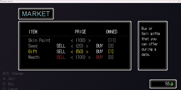 Screenshot z Kanji Drive