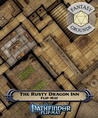 Fantasy Grounds - Pathfinder RPG - Pathfinder Flip-Mat: The Rusty Dragon Inn