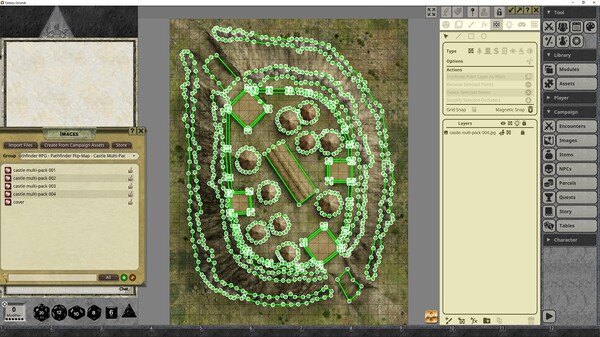 Fantasy Grounds - Pathfinder RPG - Pathfinder Flip-Mat: Castle Multi-Pack
