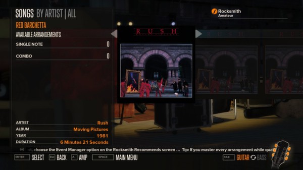 Rocksmith - Rush - Red Barchetta