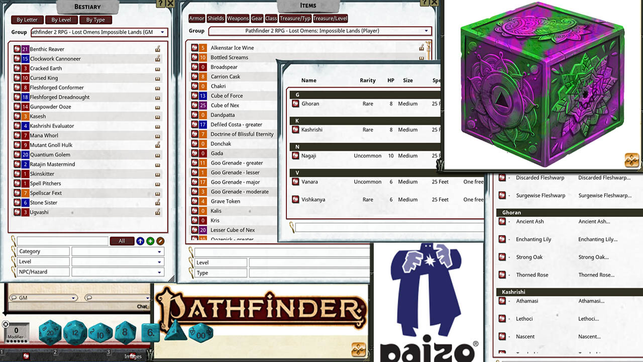 Fantasy Grounds - Pathfinder 2 RPG - Lost Omens: Impossible Lands screenshot 1