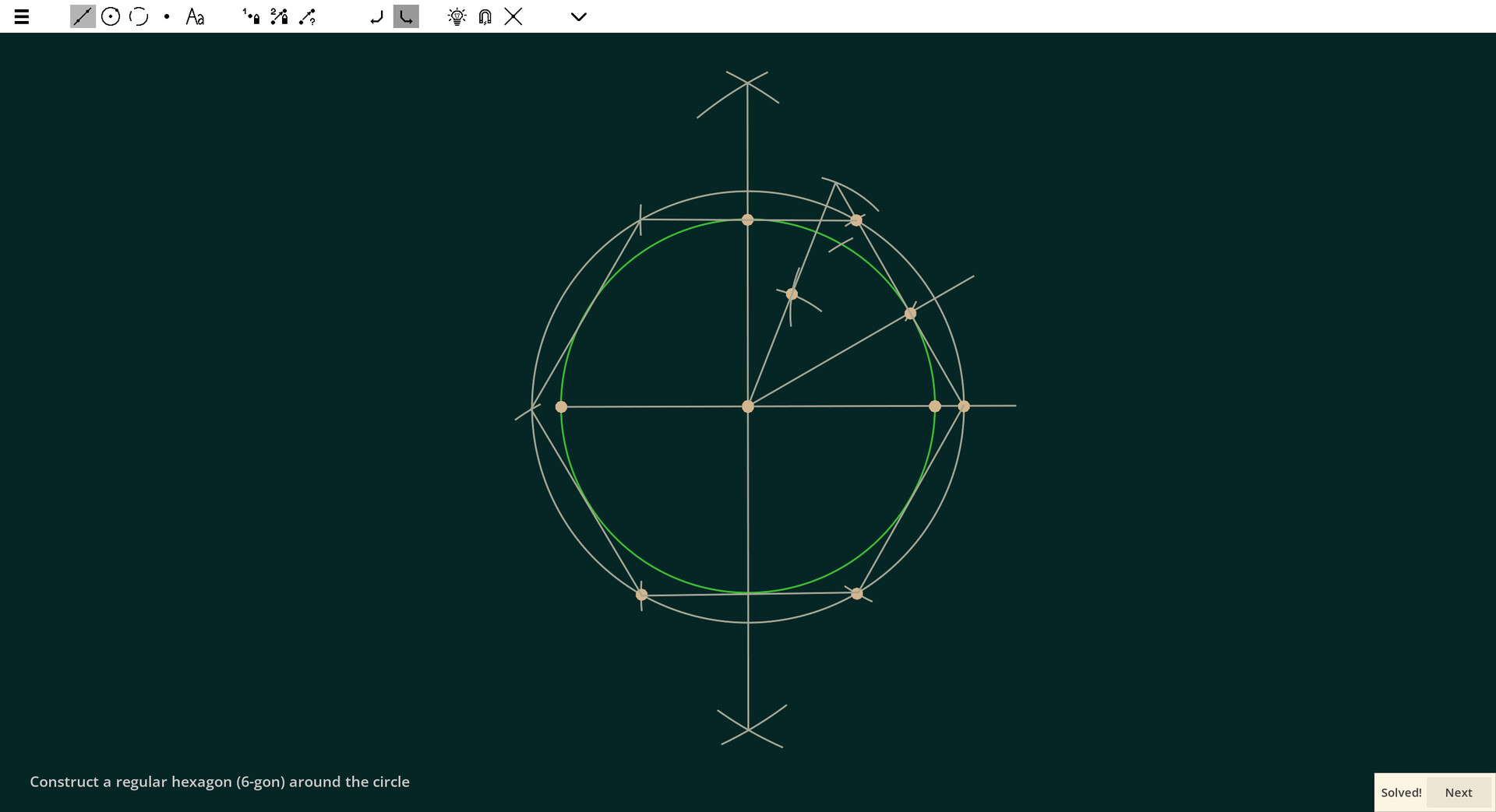 #6. Ecocoru : Euclidean Constructions -- Compass & Ruler (Steam) 由: Sergey Krasnikov