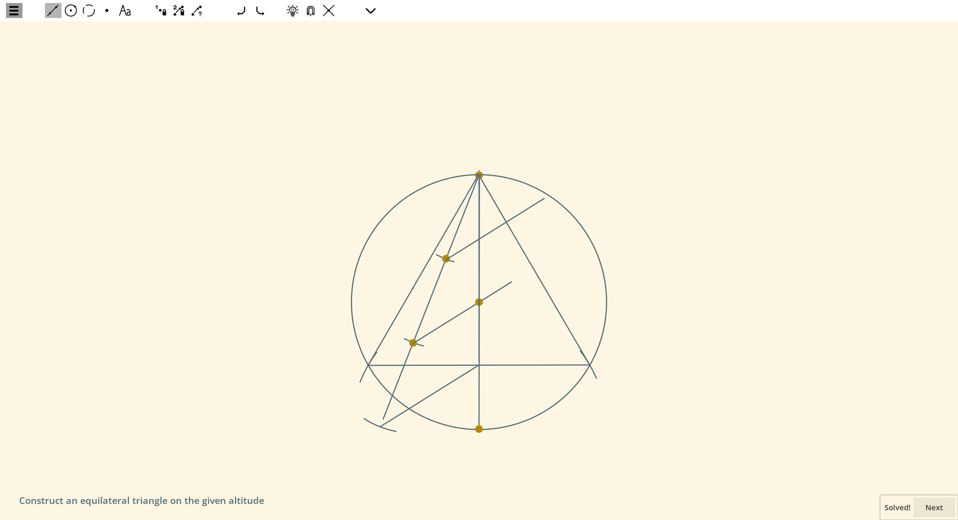 #4. Ecocoru : Euclidean Constructions -- Compass & Ruler (Steam) 由: Sergey Krasnikov