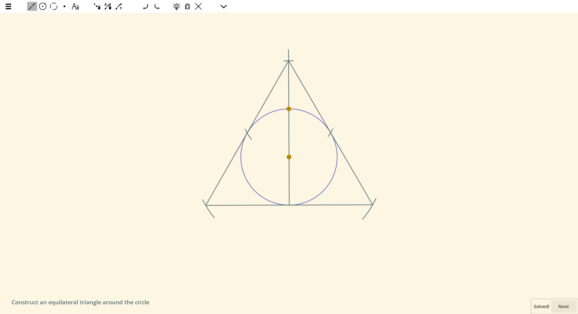 #2. Ecocoru : Euclidean Constructions -- Compass & Ruler (Steam) 由: Sergey Krasnikov